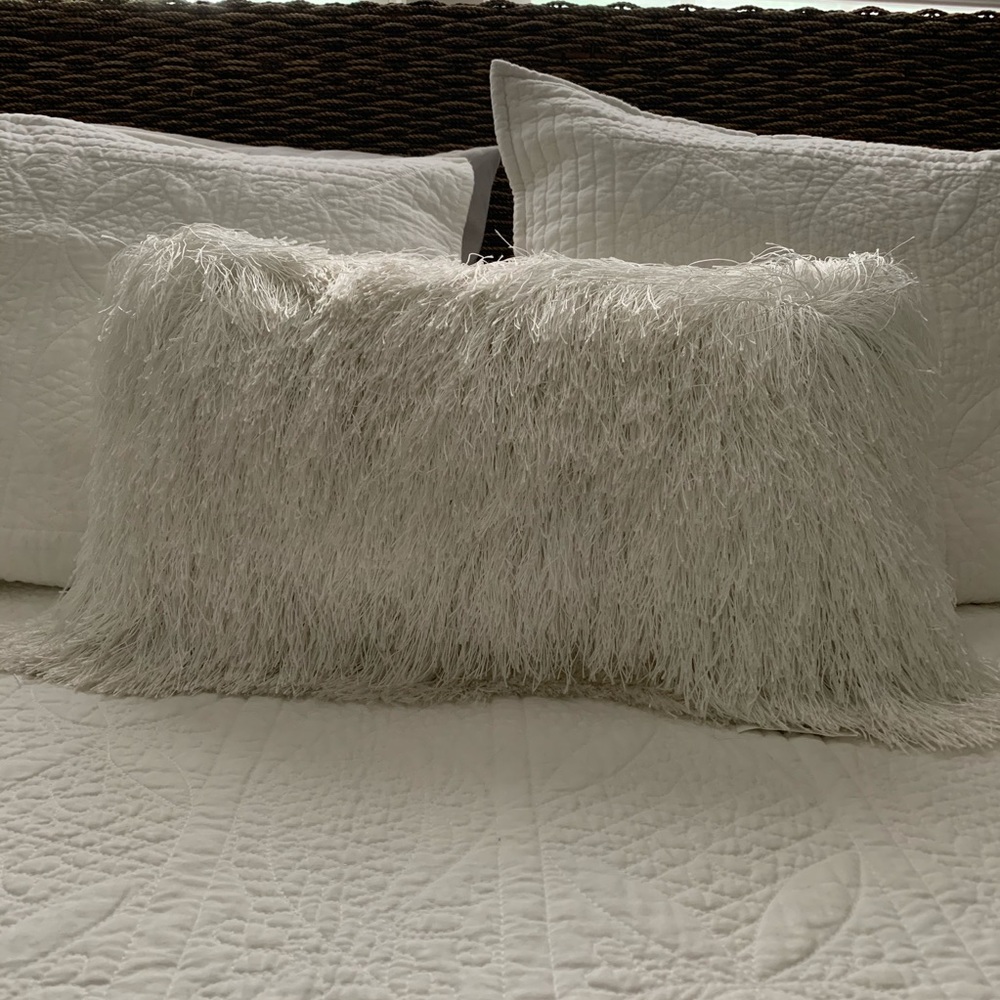 Fringe pillow